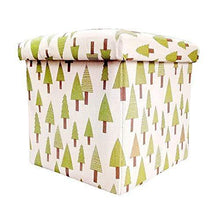 Load image into Gallery viewer, Sterling Stools for Sitting in Living Room Storage Stools for Sitting Storage Box for Toys of Kids - Little Tree Design Foldable Stool (30 x 30 x 30 cm) - Home Decor Lo