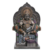 Load image into Gallery viewer, AONA God Kuber Kubera Bonded Bronze Statue Size 7.5 Inches Height 5.5 Inches Wide 3.5 Inches Depth Weight 1.038 Kg