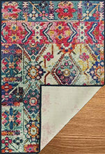 Load image into Gallery viewer, Status Contract Abstract Persian Persian Carpet Rug Runner with Anti Slip Backing (Multicolour, Polyester, 5 x7 Feet) - Home Decor Lo