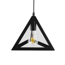 Load image into Gallery viewer, Citra Ac110V E26/E27 Single Head Vintage Black Metal Triangle Shape Hanging Light Pendant Ceiling Light Lamp - Home Decor Lo