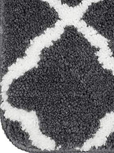 Load image into Gallery viewer, Saral Home Soft Anti Slip Microfiber Bathmat Set of 2Pc (45x70 cm, Grey) - Home Decor Lo