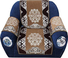 Load image into Gallery viewer, KK Home Store Decor Valvet Sofa Cover Cloth 3+2 Seater with Arms Cover (Golden) - Set of 16 Piece - Home Decor Lo