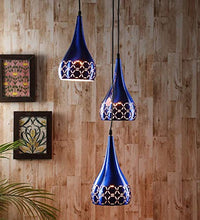 Load image into Gallery viewer, GENREE Chandelier Hanging Light, Blue