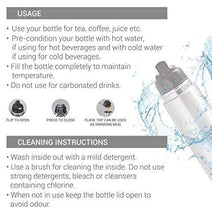 Load image into Gallery viewer, Milton Flip Lid 500 Thermosteel 24 Hours Hot and Cold Water Bottle with Bag, 500 ml, Silver - Home Decor Lo