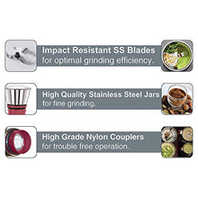 Load image into Gallery viewer, Cello Grind N Mix Ertiga 500-Watt Juicer Mixer Grinder with 3 Jars (Blue) - Home Decor Lo