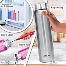 Load image into Gallery viewer, Milton Aqua 1000 Stainless Steel Water Bottle, 930 ml, Silver - Home Decor Lo