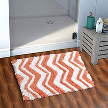 Load image into Gallery viewer, AEROHAVEN™ Glorious Super Soft Microfiber Chevron Designer Anti Slip Bathmat - BM21 - (40 cm x 60 cm, Peach) - Home Decor Lo