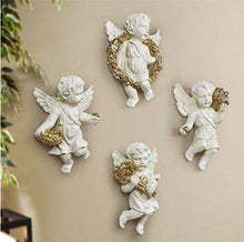 Load image into Gallery viewer, DI GRAZIA 3D Ceramic Spiritual Angel Wall Decoration - Set of 4 - Home Decor Lo