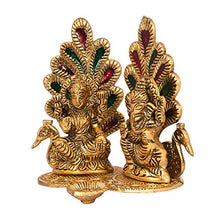 Load image into Gallery viewer, Collectible India Laxmi Ganesh Set Idol Showpiece Diya Oil Lamp for Puja Deepak - Metal Lakshmi Ganesha Statue Idol Murti for Home Pooja Temple Decor