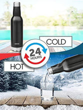 Load image into Gallery viewer, Milton Pride 600 Themosteel Hot and Cold Water Bottle, 500 ml, Black - Home Decor Lo