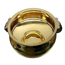 Load image into Gallery viewer, AN Handicrafts Decorative Antique Brass Urli Bowl for Flowers and Candles Traditional Floating Pot Handicraft Home Decor Center Showpiece for Diwali , House Warming (8 inch diameter) - Home Decor Lo