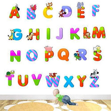 Load image into Gallery viewer, StickMe Baby Kids Learning Education Nursery Pre School Kinder Garden PVC Vinyl Alphabets Wall Sticker (Multicolour, 100 X 100 cm) - Home Decor Lo
