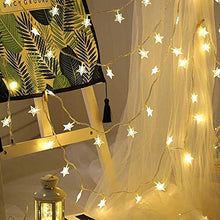 Load image into Gallery viewer, CITRA 28 Led Frosted Star Pixel String Fairy Light for Home,Office, Diwali, Eid & Christmas Decoration - Warm White - Home Decor Lo