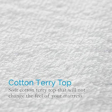 Load image into Gallery viewer, Sleep Matic waterproof 78"x 72"x10" cotton fitted king size mattress protector bed cover White with elastic strap - Home Decor Lo