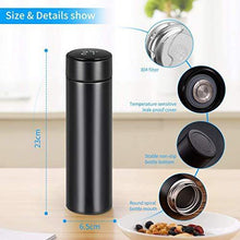 Load image into Gallery viewer, HBNS Smart Vacuum Flasks Bottle with LED Temperature Display with Touch Screen Smart Water Bottle 304 Stainless Steel Perfect for Office, Home, Gym, Outdoor Travel (500ML). - Home Decor Lo