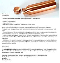 Load image into Gallery viewer, Golden Valley Radha Krishna Printed Pure Copper Water Bottle 1000 ml - Home Decor Lo