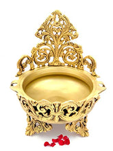 Load image into Gallery viewer, Two Moustaches Ethnic Design Brass Urli Traditional Bowl Decor Showpiece - Home Decor Lo