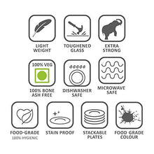 Load image into Gallery viewer, Larah By Borosil Orbit Series Opalware Dinner Set, 19 Pcs, White - Home Decor Lo