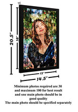 Load image into Gallery viewer, Ak Creations Wood Personalized Mosaic Photo Frame (Black, 12x18 Inch) - Home Decor Lo