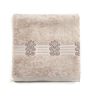 LUSH & BEYOND 100% Cotton Bath Towel Set for Men & Women, 500 GSM Full Large Size Combo Pack of 2, Ultra Soft for Sensitive Skin, Super Absorbent, Color Fade Resistant (Beige) - Home Decor Lo