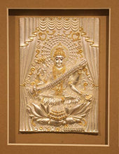 Load image into Gallery viewer, Soni Jewellers 999 Pure Silver Silver Ganesh Laxmi Saraswati Tirupati Balaji & Murugan with 24 Carat Gold Plating Photo Frames for Table Top and Wall Mount - Home Decor Lo