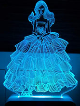 Load image into Gallery viewer, AEON METAL STICKER 3D Barbie Girl's Night Lamp Code 2022 (Multicolour, Small) - Home Decor Lo