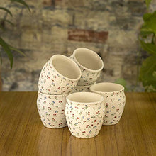 Load image into Gallery viewer, Craftghar Ceramic kulhad Set of 6 Cups Handmade kullad Tea Set | kulhad chai Cups | Hand Painted kulhad Coffee Mug, Multi Color - Home Decor Lo