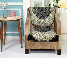 Load image into Gallery viewer, Nendle Cotton Sofa Covers Set of 3 Seater for Living Room (Black, 2 Pieces) - Home Decor Lo
