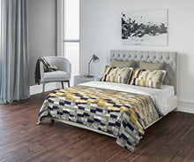 Load image into Gallery viewer, D'Decor Live Beautiful 180TC 1 Double Bedsheet with 2 Pillow Covers - Yellow ( 274 cm X 274 cm , 108IN X 108IN ) - Home Decor Lo