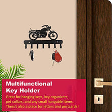 Load image into Gallery viewer, Sehaz Artworks Decorative Metal Wall Hooks for Keys | 7 Hook Bike Wall Rack | Hooks Rack/Holder for Kitchen Utensil | Wall Mounted Key Holder Key Rack Key Hanger | Bathroom Towel Hooks | Hat Rack - Home Decor Lo
