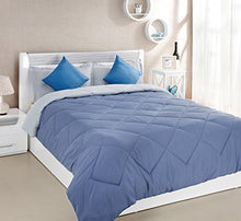 Load image into Gallery viewer, Amazon Brand - Solimo Microfibre Reversible Comforter, Double (Stone Blue & Silver Grey, 200 GSM) - Home Decor Lo