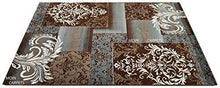 Load image into Gallery viewer, Moin Carpets for Home and Living Room Multi Colour Textured Soft and Thick Carpet 5 x 7 feet Brown and Grey - Home Decor Lo