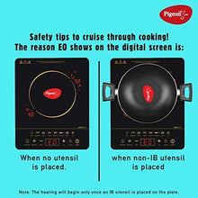 Load image into Gallery viewer, Pigeon by Stovekraft ABS plastic Acer Plus Induction Stove,cooktop,chula of 1800 watts with Feather touch control,8 preset menu and automatic shut off.A smart electric stove for your own kitchen,Black - Home Decor Lo