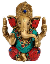 Load image into Gallery viewer, Aone Metal India Ganesha (Multicolor, 11 cm)