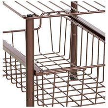 Load image into Gallery viewer, AmazonBasics Stackable Sliding Basket Drawer Storage Organizer - Bronze - Home Decor Lo