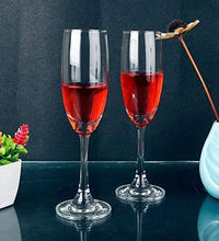 Load image into Gallery viewer, AARYA OPERIA Transparent Red Wine Glass (Set of 2, 165ML) - Home Decor Lo