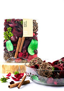 Scentattva.com Apple Cinnamon Potpourri Fragrant Dried Flowers, Leaves Home, Office Decoration (200 g, Multicolor) - Home Decor Lo