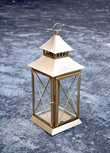 Aadit Crreation Hanging Moroccon Lanterns for Decorations (Golden Lantern) - Home Decor Lo