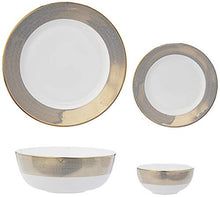 Load image into Gallery viewer, Amazon Brand - Solimo Handmade Ceramic Dinnerware Set, 14 Pieces - Home Decor Lo