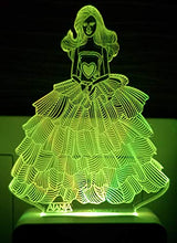Load image into Gallery viewer, AEON METAL STICKER 3D Barbie Girl's Night Lamp Code 2022 (Multicolour, Small) - Home Decor Lo