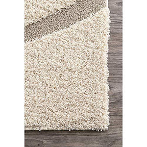 SWEET HOMES Carpet, Ultra Soft Handwoven shag Collection Modern Design. 3x5 Feet Color, Ivory/Beige - Home Decor Lo