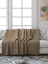Load image into Gallery viewer, Saral Home Soft Reversible Decorative Synthetic Chenille Sofa Covers/Throw (Beige, 140x210cm) - Home Decor Lo