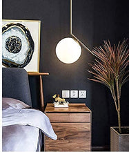 Load image into Gallery viewer, ANZZSS Spherical Gold Metal & Glass Hanging Pendant Lighting Modern Fashion Home Decore /Ceiling Light/Decoration Light