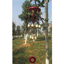 Load image into Gallery viewer, CALDIPREE Feng Shui Wind Chime for Bedroom Brass Bell Wind Chimes for Bedroom Home Positive Energy Balcony Bedroom (Brass 13 Bell) - Home Decor Lo