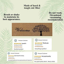 Load image into Gallery viewer, Atmah Tree Welcome Coir Door Mat - Size 120 X 40 Cm - Home Decor Lo