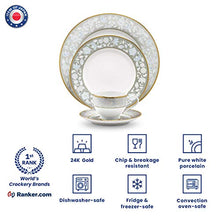 Load image into Gallery viewer, Noritake Japan Hearth Collection Peach Valley Kitchen and Dining Dinnerware Serving Dinner Set, 18 Pieces, Service for 6 - Home Decor Lo