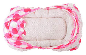VParents Jumbo Extra Large Baby Bedding Set with Mosquito net and Pillow (0-20 Months) (Pink) - Home Decor Lo