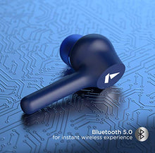 Load image into Gallery viewer, boAt Airdopes 281 True Wireless Ear-Buds with Bluetooth V5.0, Immersive Audio, Up to 17.5H Total Playtime, IPX5 Water & Sweat Resistance, Ergonomic Design and Instant Voice Assistant(Furious Blue) - Home Decor Lo