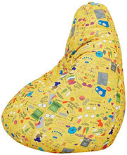 Load image into Gallery viewer, Amazon Brand - Solimo Jaunty Yellow XXXL Printed Bean Bag Cover Without Beans - Home Decor Lo