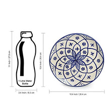 Load image into Gallery viewer, ExclusiveLane 'Moroccan Floral' Handpainted Ceramic Plates for Dinner Ceramic Dinner Plates with Katoris (8 Pieces, Serving for 4, Microwave Safe) - Dinner Sets Ceramic Bowls Set Dinnerware Sets - Home Decor Lo